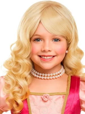 Dekliška dolga blond lasulja Barbara