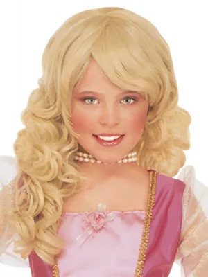 Dekliška dolga blond lasulja Barbara