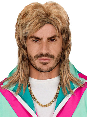 Muška Perika Mullet Blond 80’s