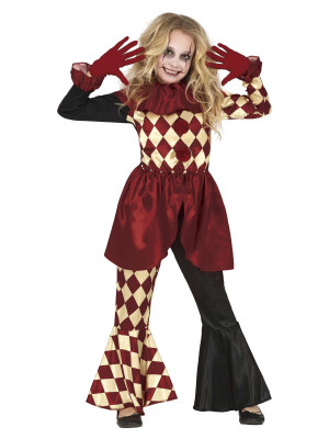 Djevojački Kostim Strašne Klaunice