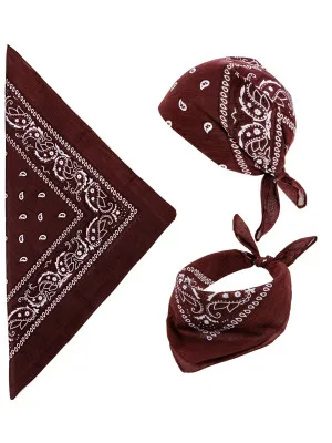 Smeđa Kaubojska Marama 55 × 55 cm – 100% pamuk