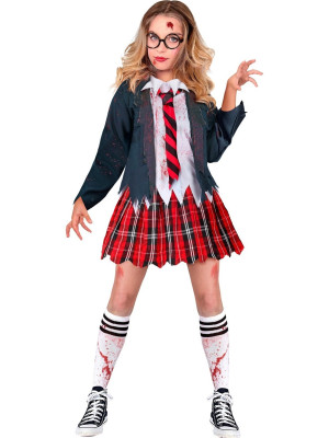 Djevojački Kostim Zombi Školarka