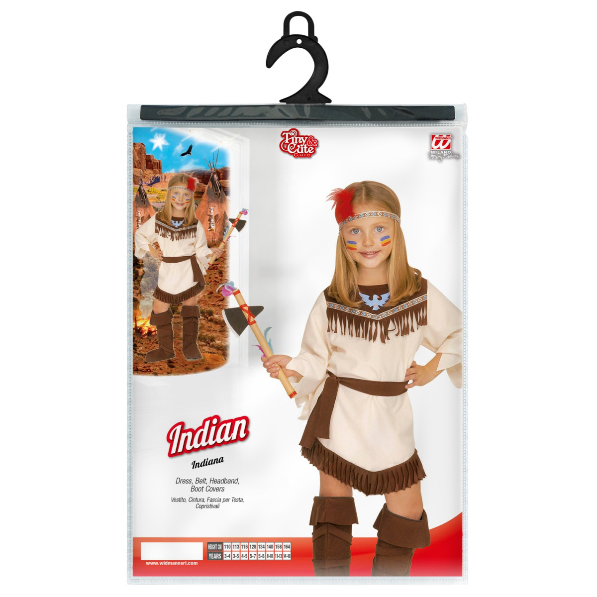 Indijanka Pustni Kostum 4378G