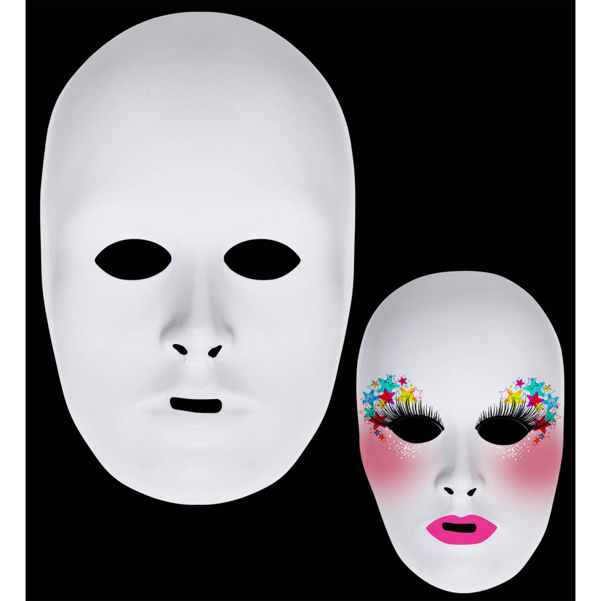 Maska za poslikavo bela