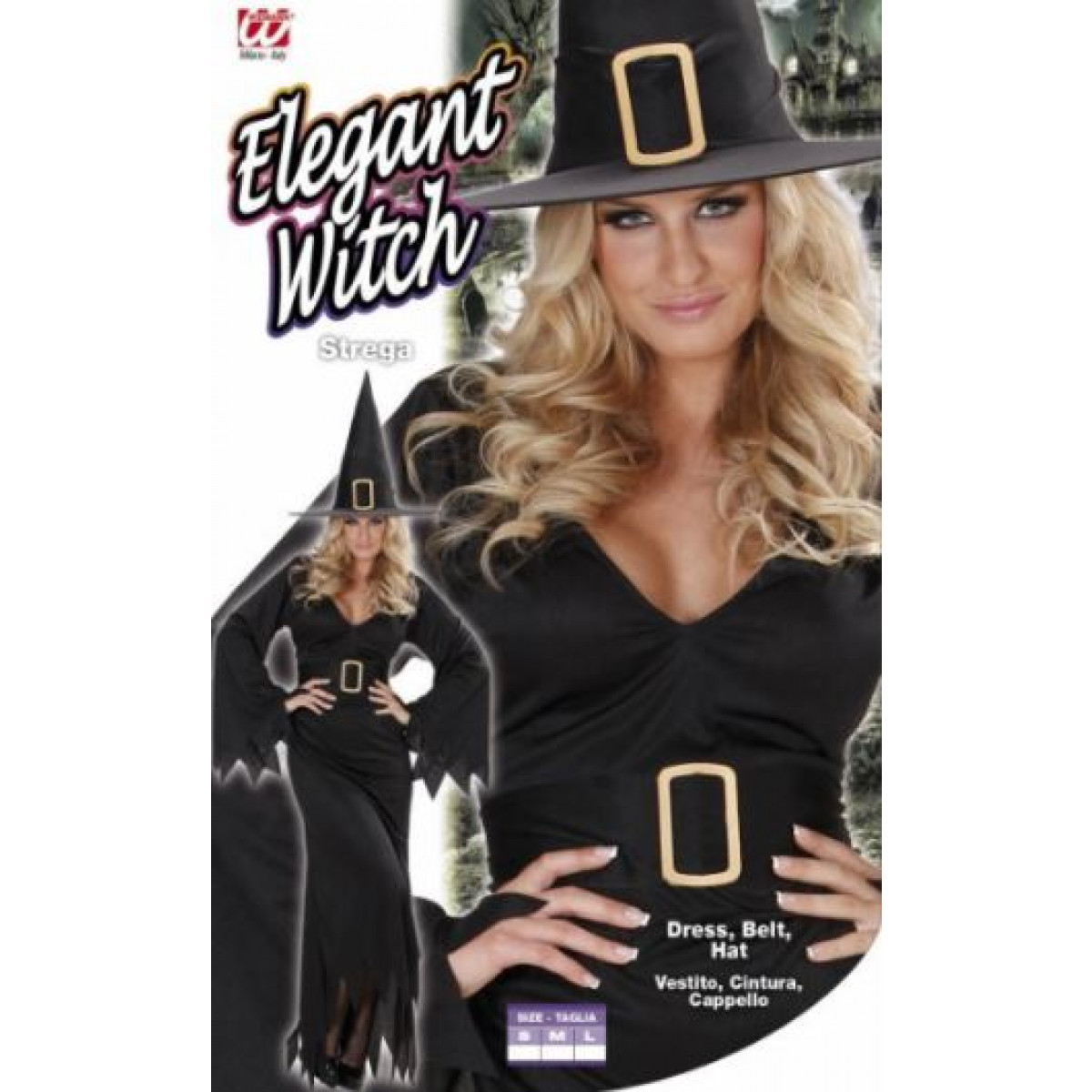 Pustni Kostum Čarovnica Elegantna