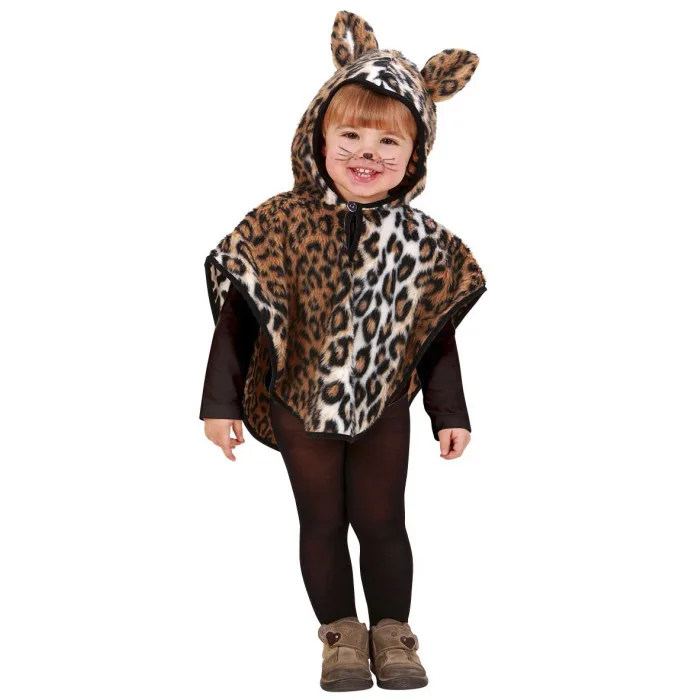 kostum pončo leopard