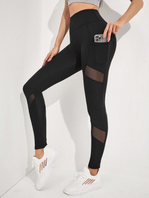 Ženske Sportske Tajice s Mrežom Kristal